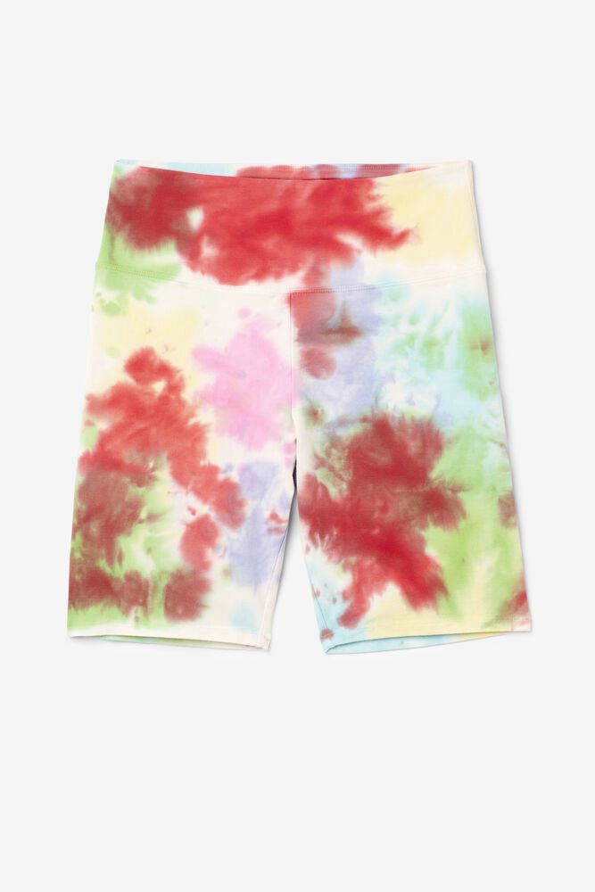 Fila Shorts Dame Flerfarvede Taima Tie Dye Bike GSV-529431